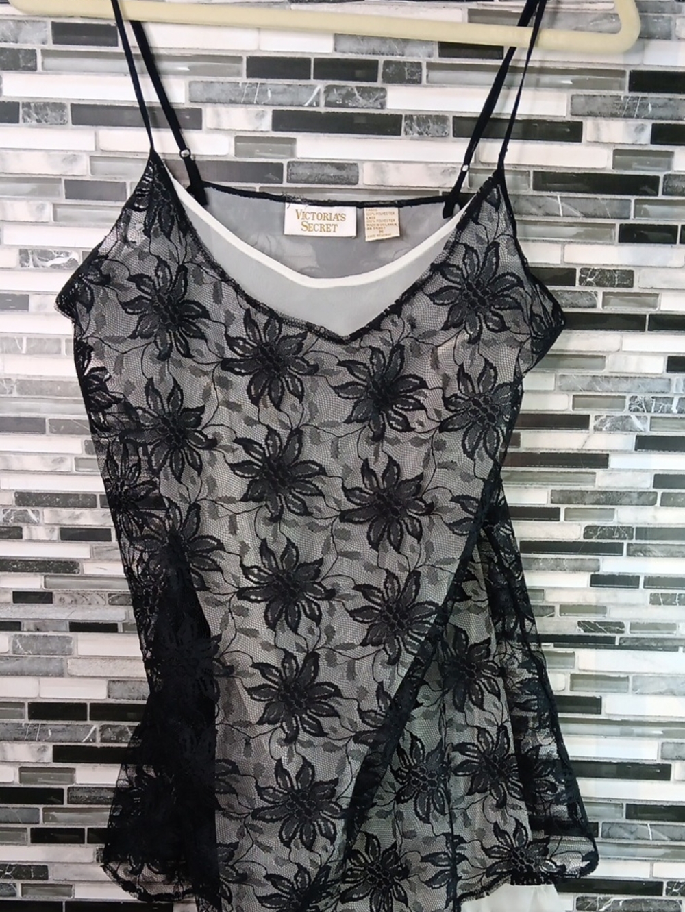 Victorias Secret Gold Label M Vintage Camisole Imperfect Sexy Pinup Layers